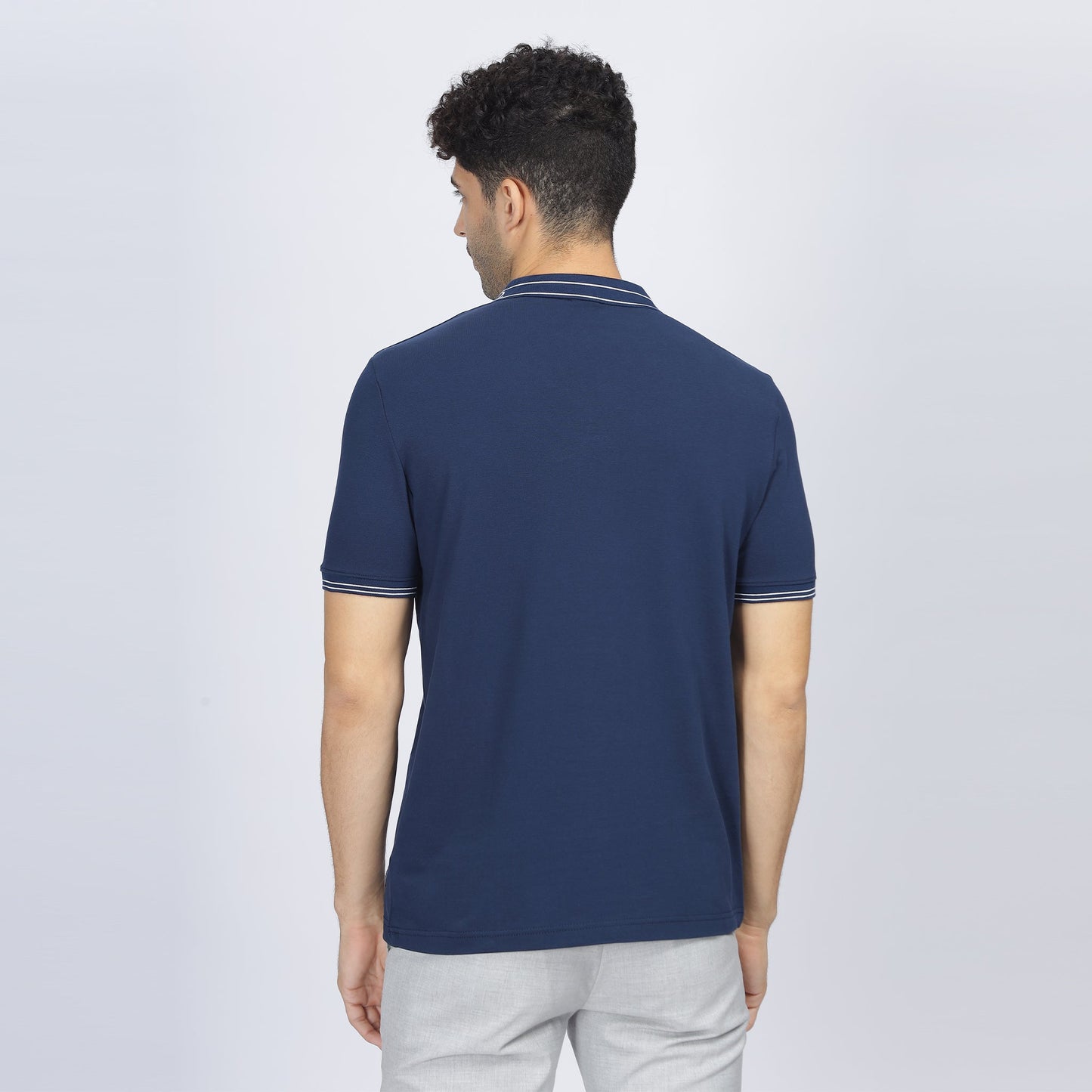 Mens Collar Tshirt - Street82 Knitted Collar