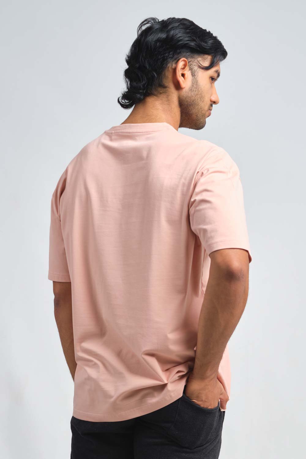 STREET82 Logo - background high build silicon print in front, luxury solid lycra jersey oversize T-shirt