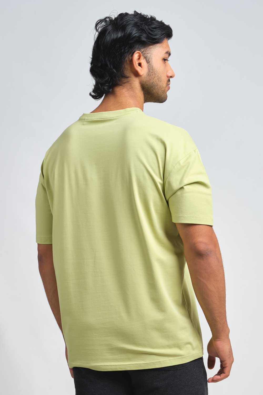 STREET82 Logo - background high build silicon print in front, luxury solid lycra jersey oversize T-shirt