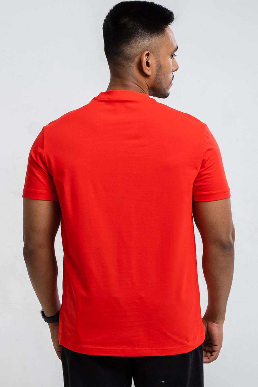 Plain High Risk Red crew neck essential t-shirt