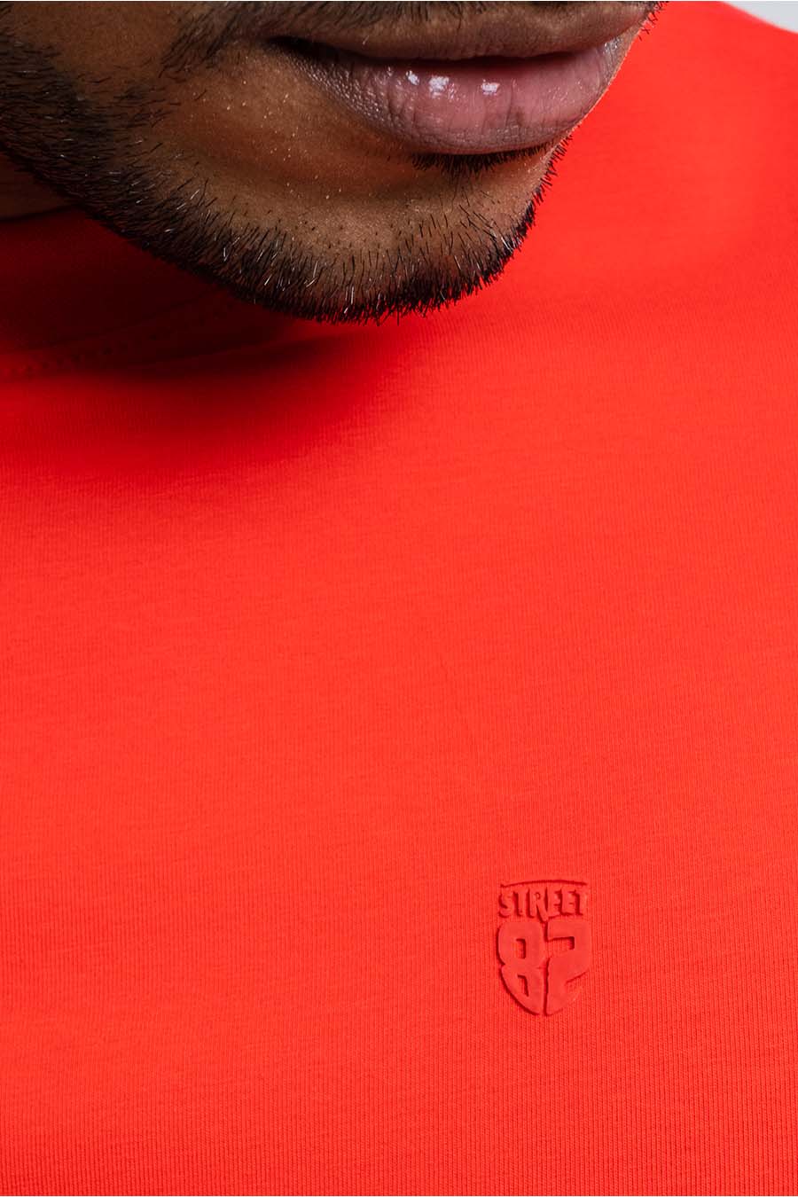 Plain High Risk Red crew neck essential t-shirt
