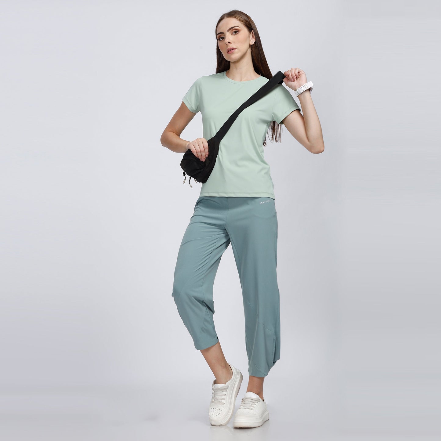 Ladies Casual Pant with Elastic and Drawstring