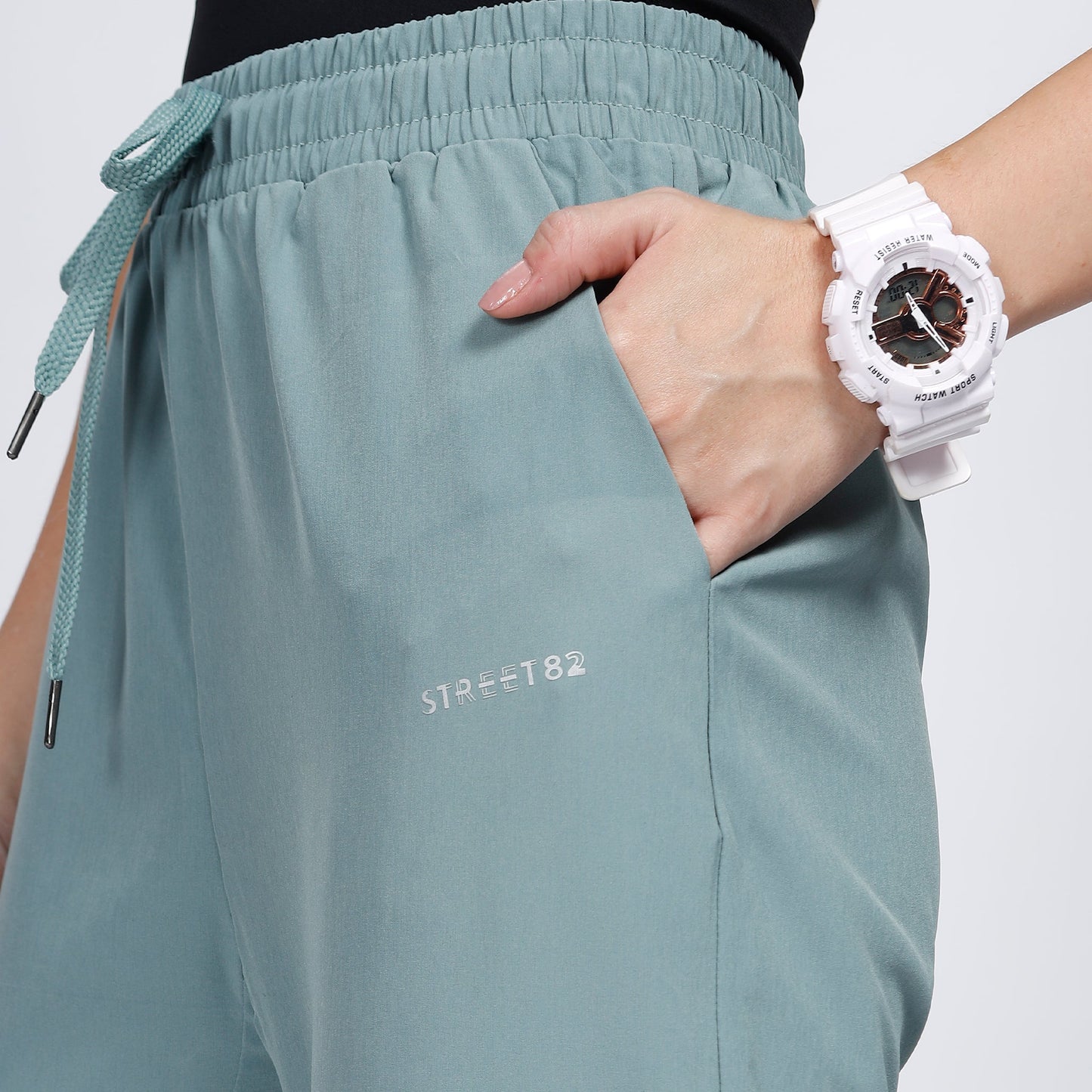 Ladies Casual Pant with Elastic and Drawstring