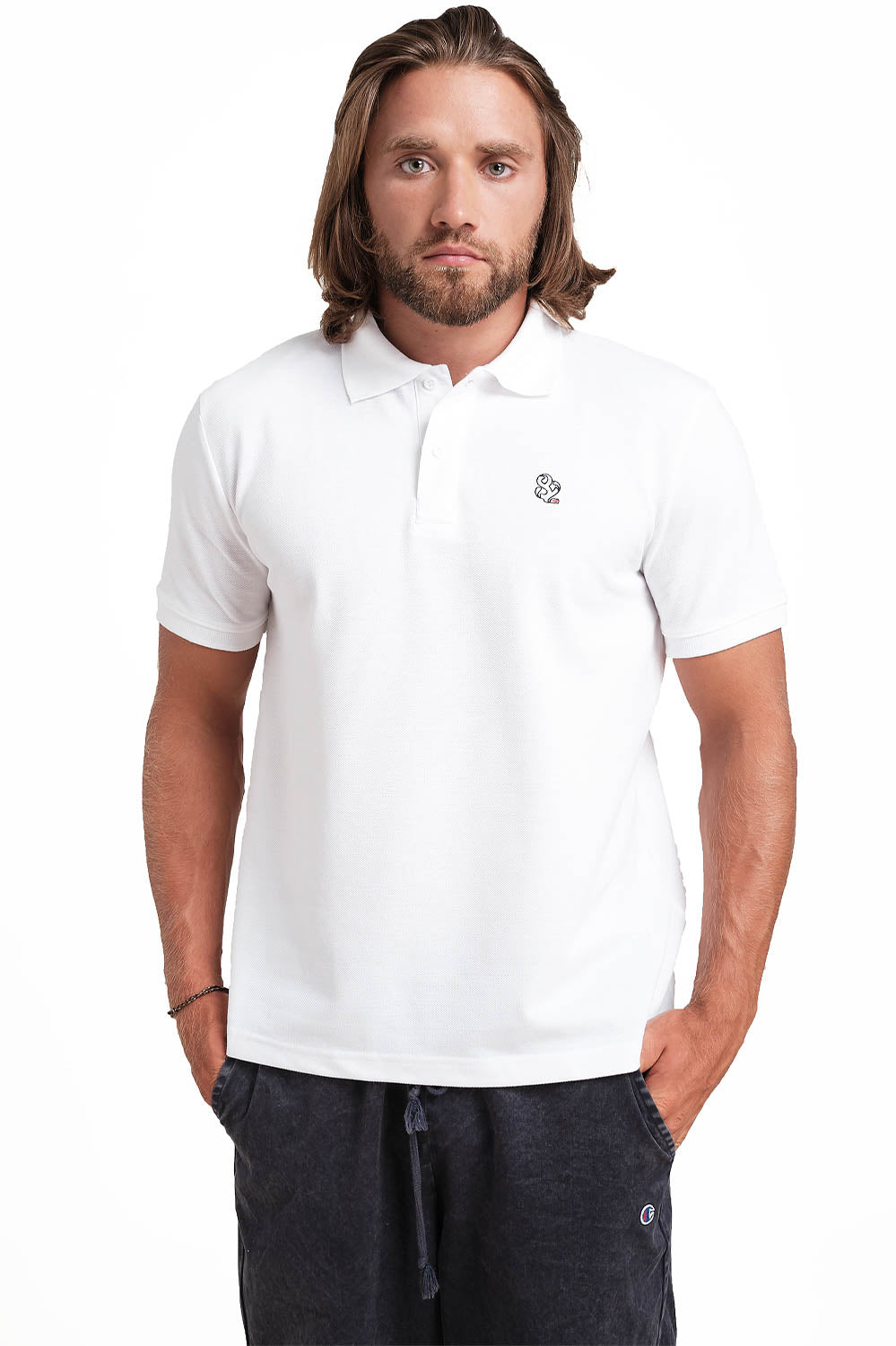 Polo plain in 9 colors T-shirts with Front Embroidery, Solid pique fabric