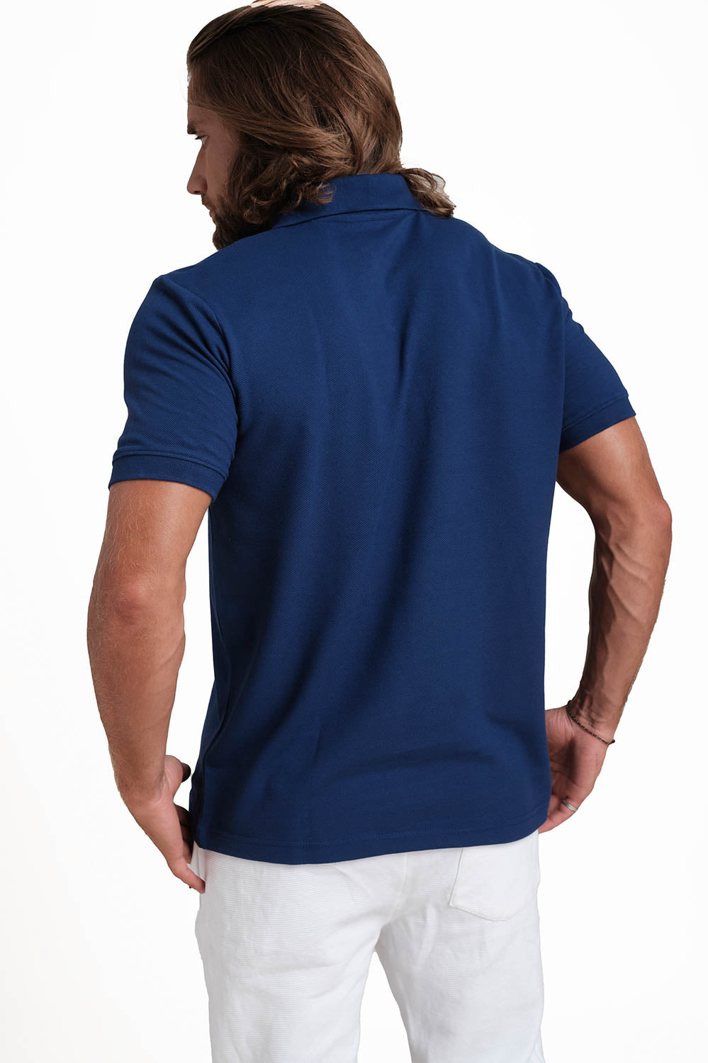 Polo plain in 9 colors T-shirts with Front Embroidery, Solid pique fabric