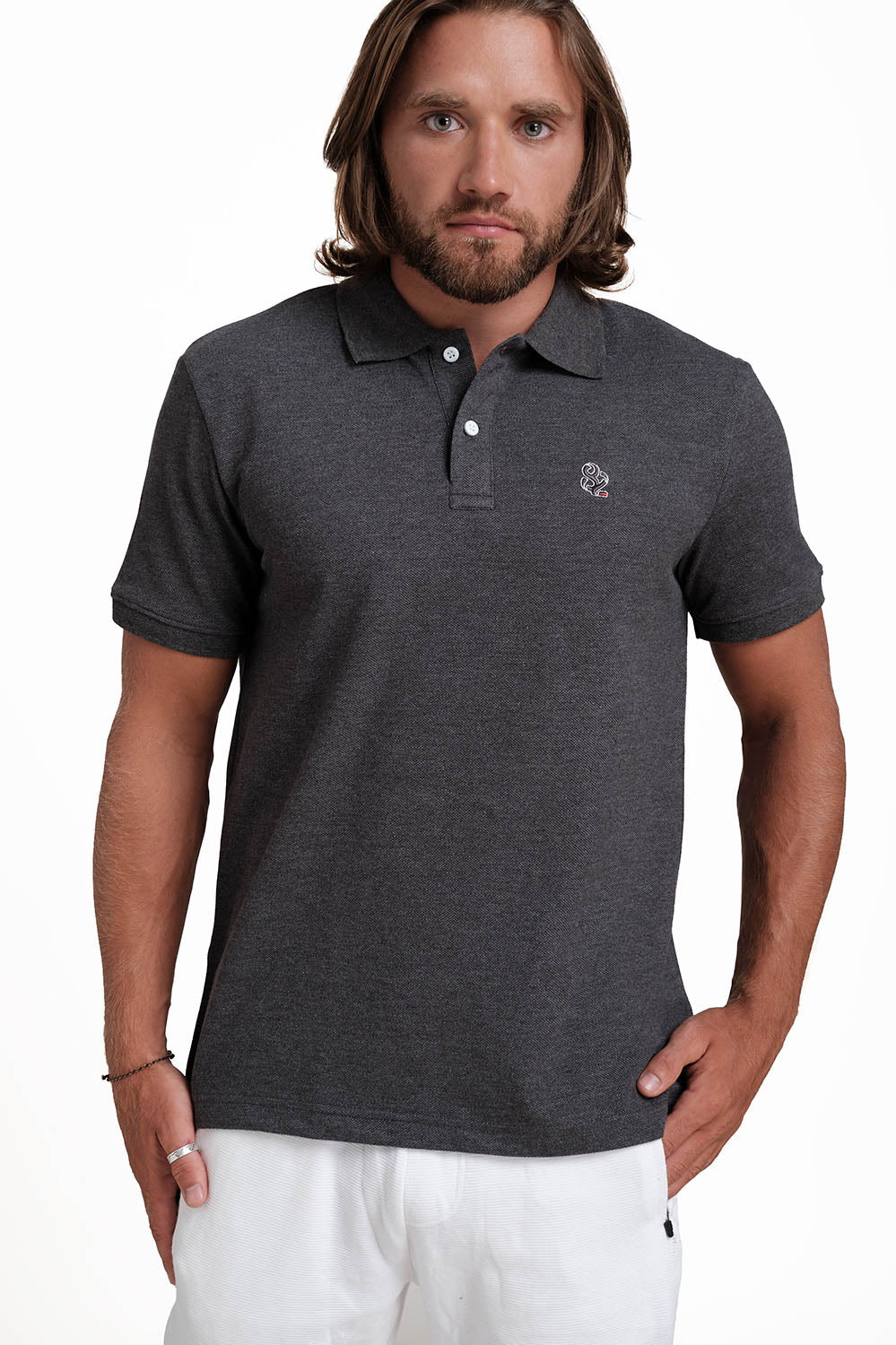 Polo plain in 9 colors T-shirts with Front Embroidery, Solid pique fabric