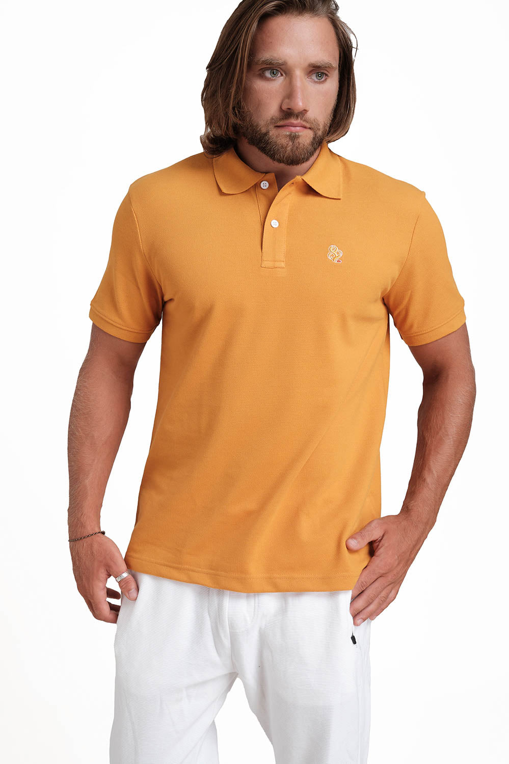 Polo plain in 9 colors T-shirts with Front Embroidery, Solid pique fabric