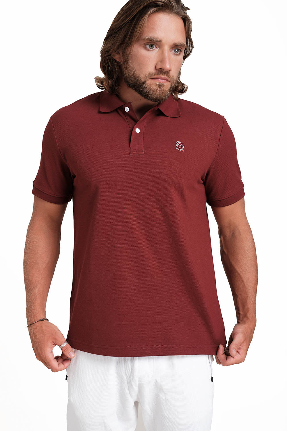 Polo plain in 9 colors T-shirts with Front Embroidery, Solid pique fabric