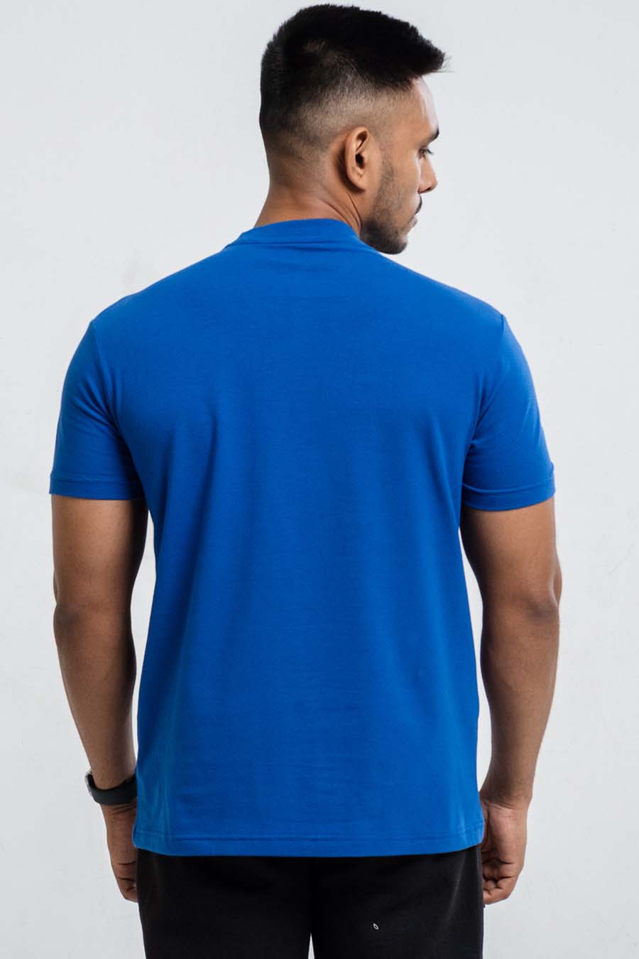 Plain Blue Quartz crew neck essential t-shirt